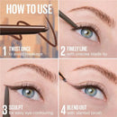 Instructions on how to use a brow pencil with close-up shots of an eye and eyebrow. - Maybelline Sculpting Stix Eyeliner  with 10,000's of 5 Star Reviews, Why shop anywhere else.
