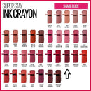 6x Maybelline Superstay Ink Crayon Lipstick 1.2g 55 Make It Happen