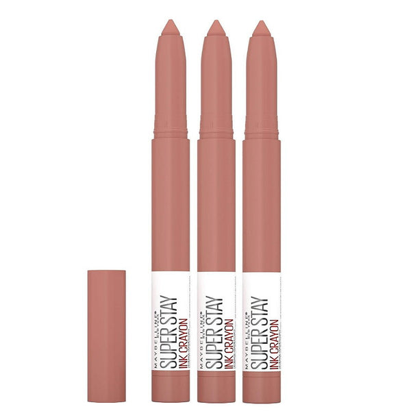 3x Maybelline Superstay Ink Crayon Lipstick 1.2g 95 Talk The Talk