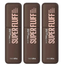 3x Maybelline Superfluff Brow Mousse 260 Deep Brown