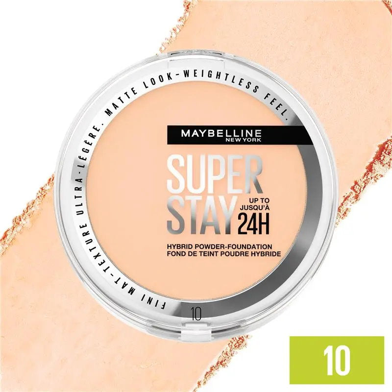 2x Maybelline Superstay 24H Hybrid Powder Foundation 9g 10