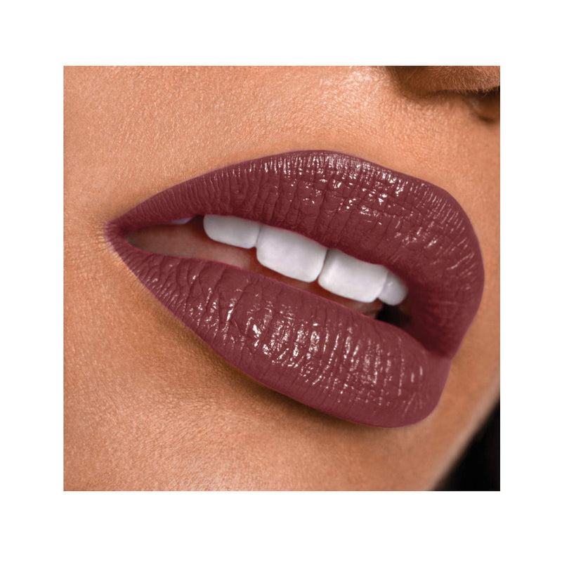 Deep light mauve red purple lipstick - Makeup Warehouse - Maybelline Superstay 24 Color Lip Colour 050 Unlimited Raisin
