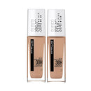2x Maybelline Superstay 30 Hour Foundation 30ml 21 Nude Beige