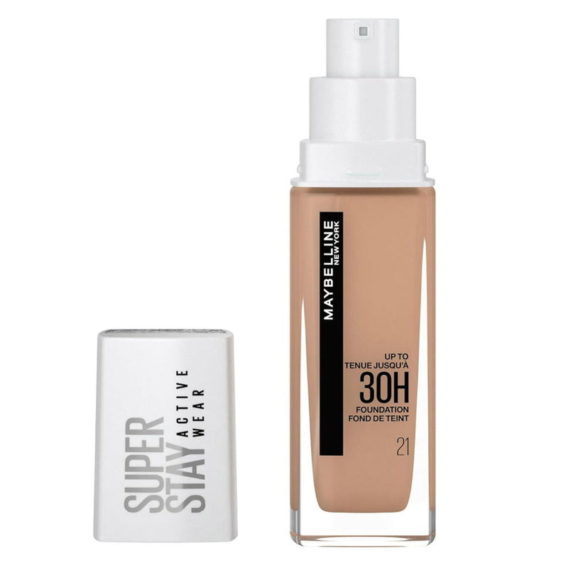 4x Maybelline Superstay 30 Hour Foundation 30ml 21 Nude Beige