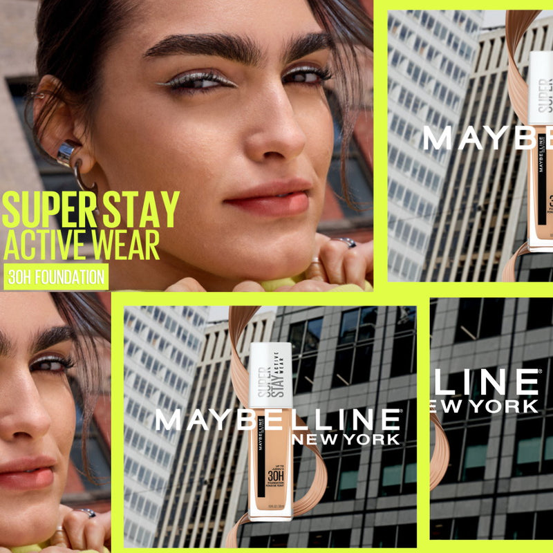 4x Maybelline Superstay 30 Hour Foundation 30ml 21 Nude Beige