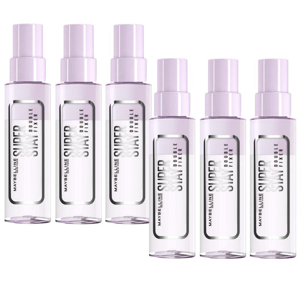 6x Maybelline Superstay Double Fixer Spray 55ml