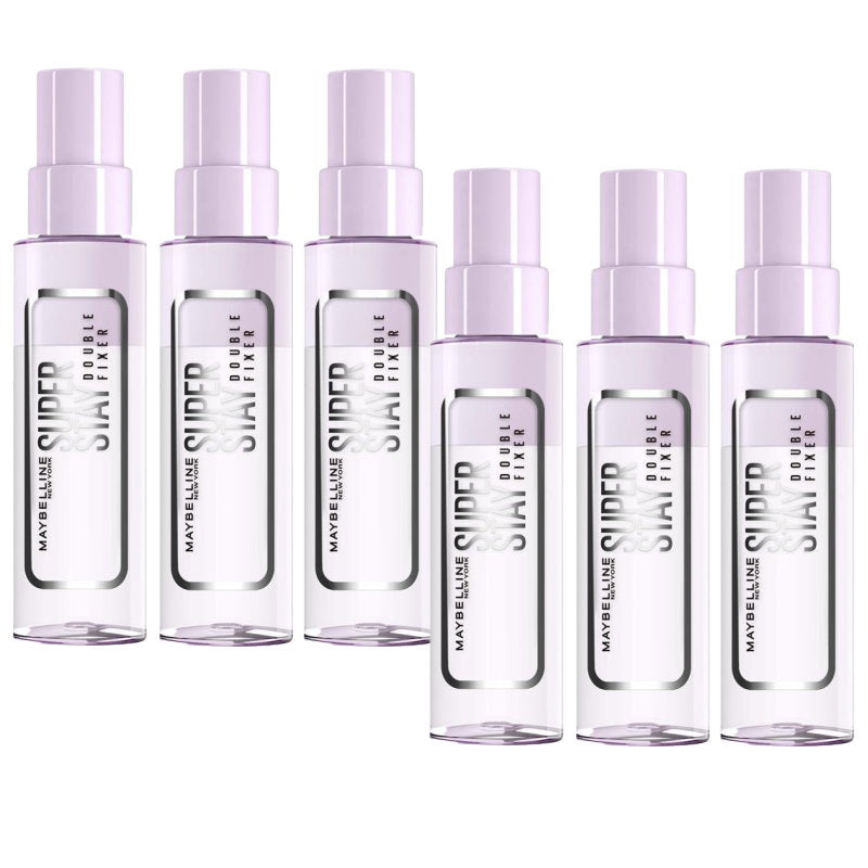 6x Maybelline Superstay Double Fixer Spray 55ml