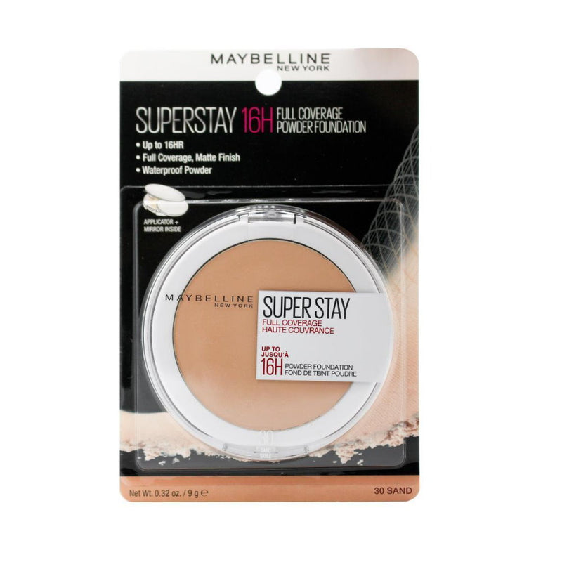 2x Maybelline Superstay Full Coverage Powder Foundation 9g 30 Sand