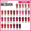 6x Maybelline Superstay Ink Crayon Lipstick 1.2g 105 On The Grind