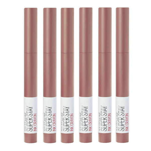 6x Maybelline Superstay Ink Crayon Lipstick 1.2g 10 Trust Your Gut