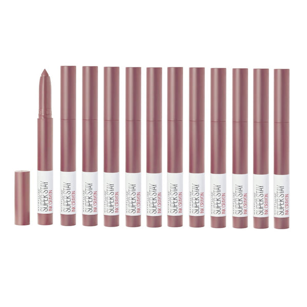 12x Maybelline Superstay Ink Crayon Lipstick 1.2g 15 Lead The Way