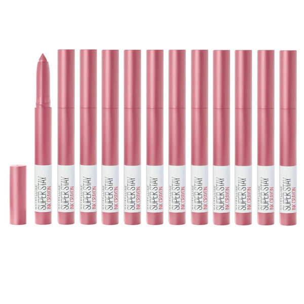 12x Maybelline Superstay Ink Crayon Lipstick 1.2g 30 Seek Adventure