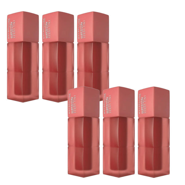 6x Maybelline Superstay Teddy Tint Lipstick 5ml 15 Skinny Dip