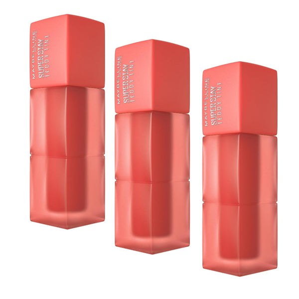 3x Maybelline Superstay Teddy Tint Creamy Matte Lip Tint 5ml 25 Baby Tee