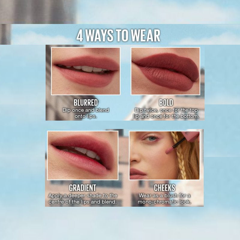 6x Maybelline Superstay Teddy Tint Creamy Matte Lip Tint 5ml 25 Baby Tee