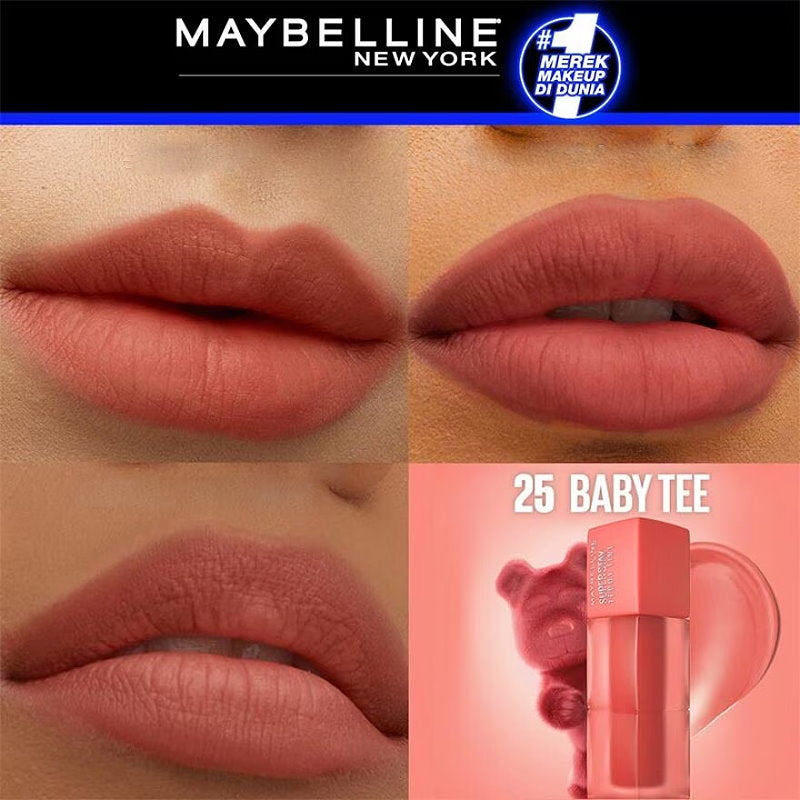 Maybelline Superstay Teddy Tint Creamy Matte Lip Tint 5ml 25 Baby Tee