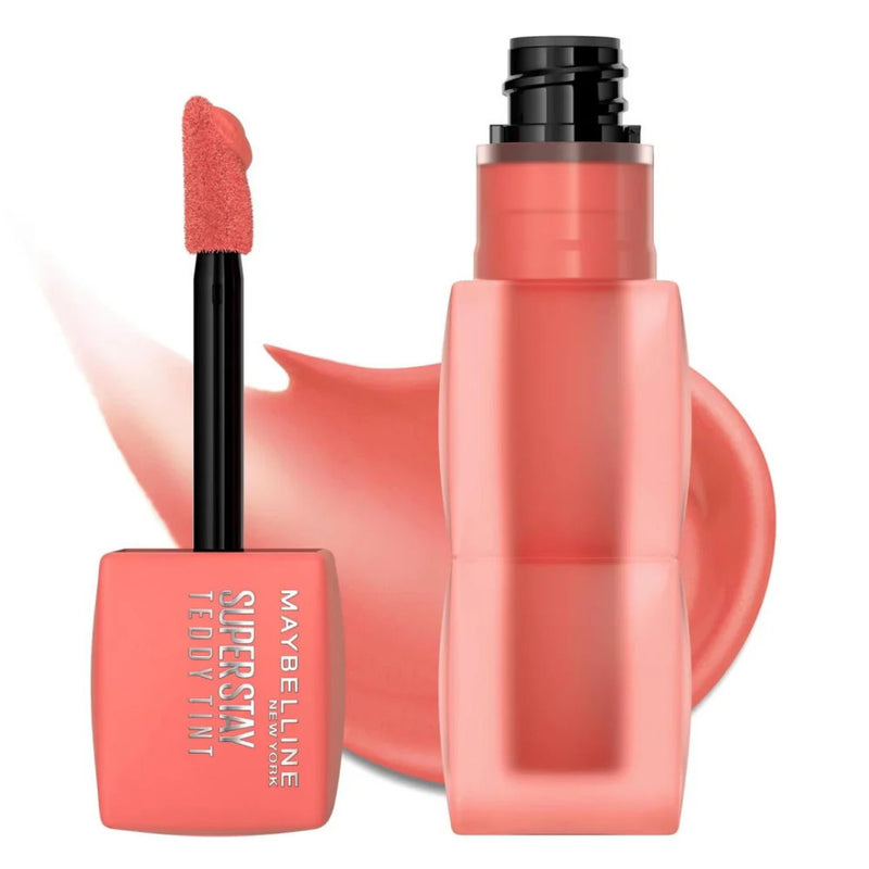 3x Maybelline Superstay Teddy Tint Creamy Matte Lip Tint 5ml 25 Baby Tee