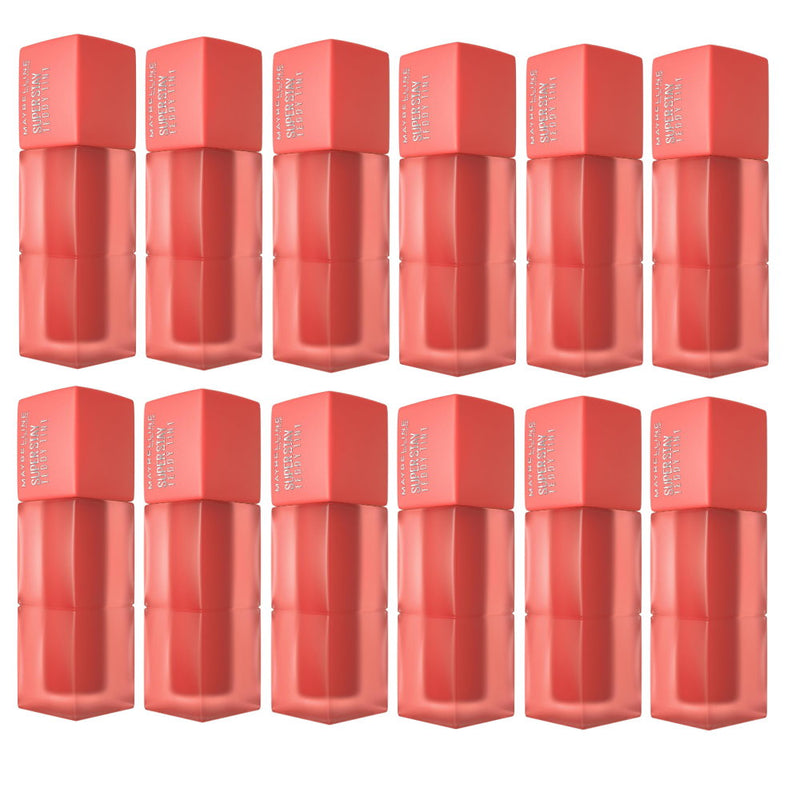12x Maybelline Superstay Teddy Tint Creamy Matte Lip Tint 5ml 25 Baby Tee