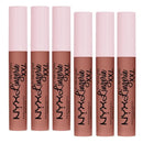 6x NYX Lip Lingerie XXL Matte Lipstick 02 Turn On 4ml