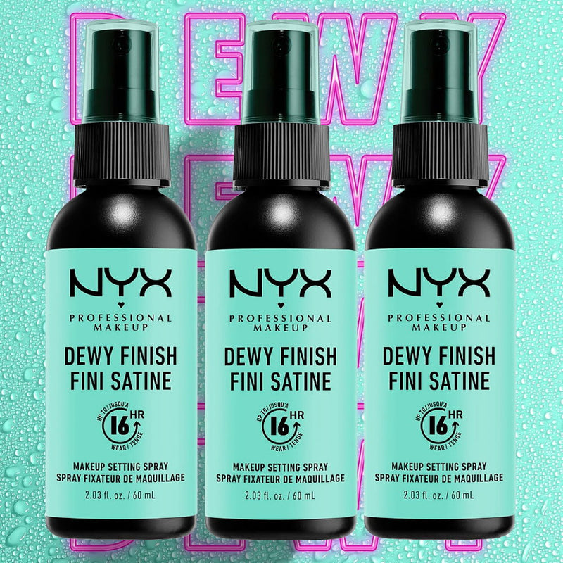3x NYX Makeup Setting Spray Dewy 60ml