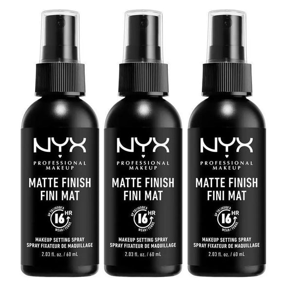 3x NYX Makeup Setting Spray Matte 60ml