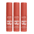 3x NYX Smooth Whip Matte Lip Cream 02 Kitty Belly 4ml