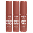 3x NYX Smooth Whip Matte Lip Cream 04 Teddy Fluff 4ml