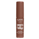 NYX Professional Makeup Smooth Whip Matte Lip Cream in a warm brown shade, shown in its cylindrical tube packaging against a plain white background.