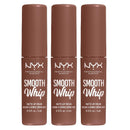 3x NYX Smooth Whip Matte Lip Cream 24 Memory Foam 4ml
