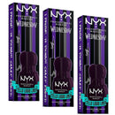 3x NYX Wednesday Cello Vivid Matte Purple Liquid Eyeliner Raven