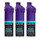 3x NYX Night Shade Wednesday Colour Adjusting Lip Oil 01 4.8ml