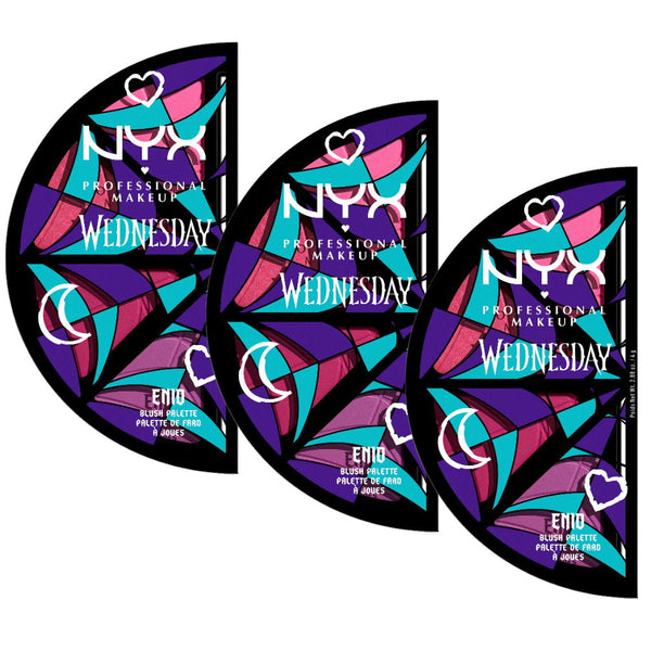 3x NYX Wednesday Stained Glass Blush Palette