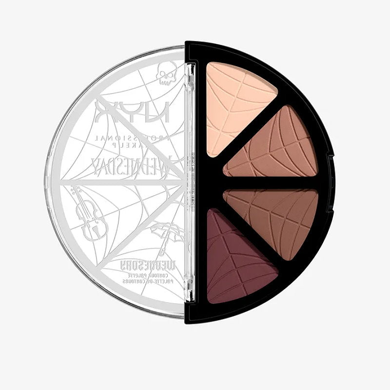 3x NYX Wednesday Stained Glass Contour Palette