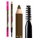 3x NYX Powder Louder Eyebrow Pencil 02 Taupe 1.15g