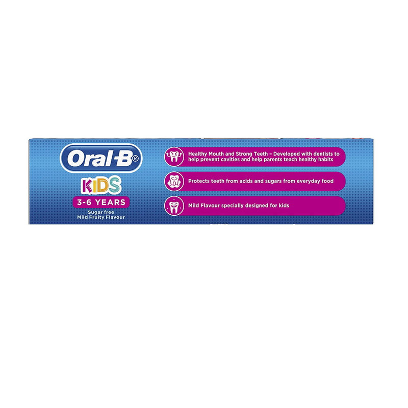 Oral B Spiderman Kids 3-6 Years Toothpaste 92g Mild Fruity Flavour