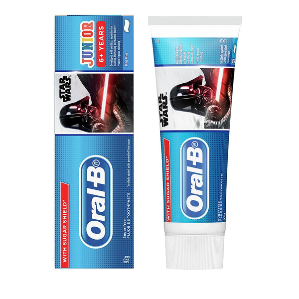 Oral B Star Wars Sugar Free Mild Mint Toothpaste EXP 03/24 Junior 6+ Years