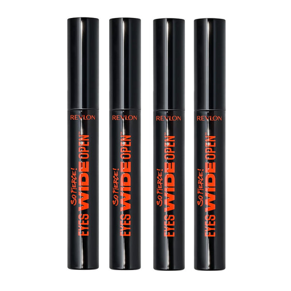 4x Revlon So Fierce Eyes Wide Open Mascara 7ml 104 Black Waterproof