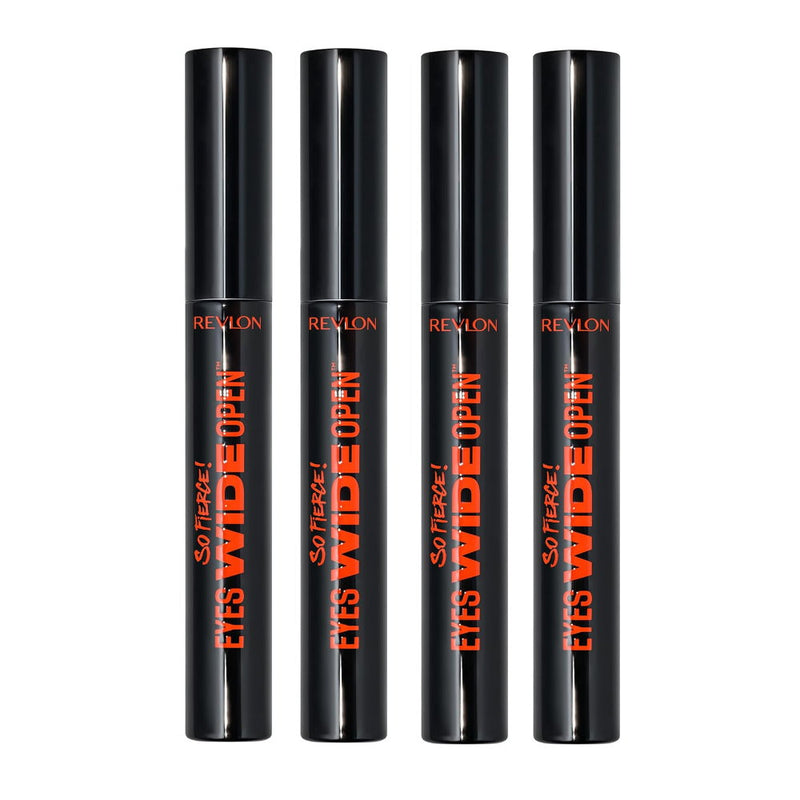 4x Revlon So Fierce Eyes Wide Open Mascara 7ml 101 Blackest Black