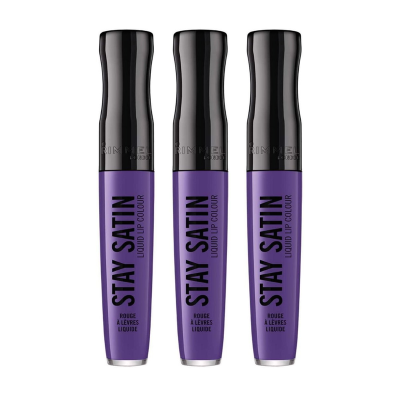 Buy Online Now - Rimmel Stay Satin Liquid Lip Colour 850 Atomic Purple - Makeup Warehouse Australia 