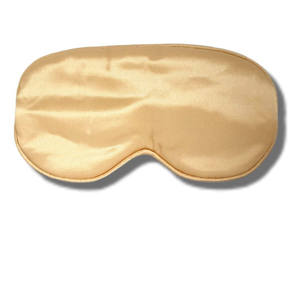 Buy Silk Satin Eye Sleep Mask Gold with Pouch - Makeup Warehouse Australia