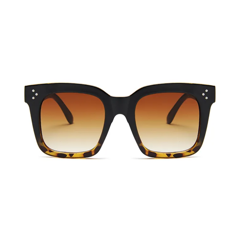Rosy Lane Square Frame Sunglasses Leopard