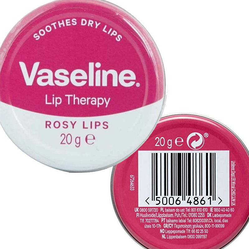 12x Vaseline Lip Therapy Rosy Lips Lip Balm 20g