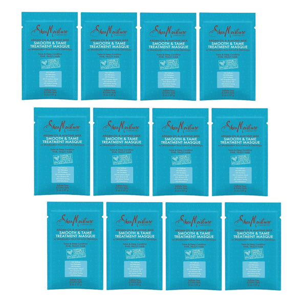 12x Shea Moisture Treatment Masque Smooth & Tame Argan Oil & Almond Milk 57g