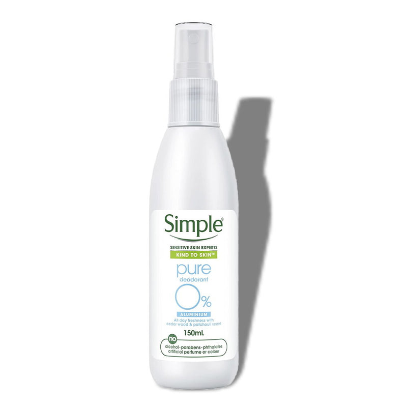 Online Store Buy Simple Pure Deodorant Pump 150ml - Makeup Warehouse Australia