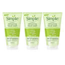 3x Simple Refreshing Facial Wash For All Skin Types 150ml