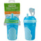 3pk Heinz Baby Basics Toddler Straw Cup 12m+ 280ml Green Blue Pink - Toddler Bottles