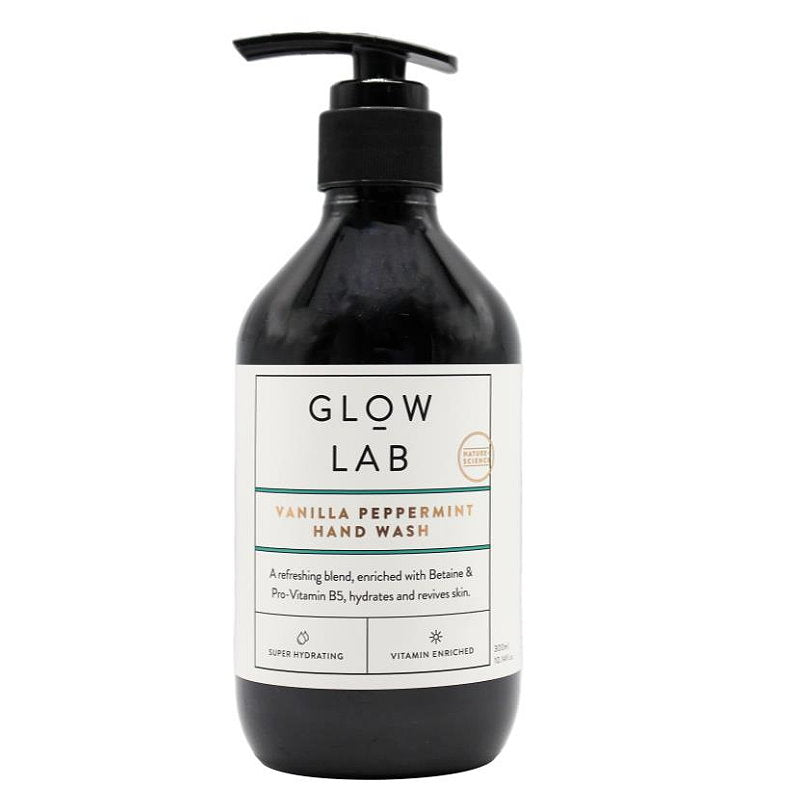 Glow Lab Vanilla & Peppermint Hand Wash Pump 300mL Makeup Warehouse