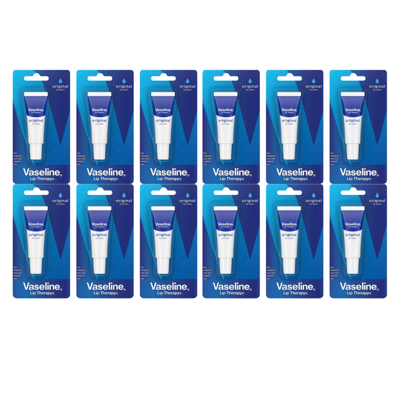 12 x Vaseline Lip Therapy Original Lip Balm