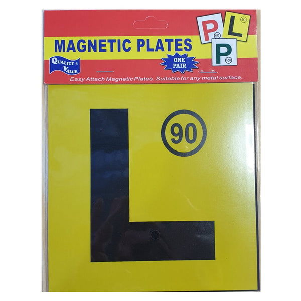 Buy Now 2pk Magnetic Car Plates  Yellow L Plate - Makeup Warehouse Australia 