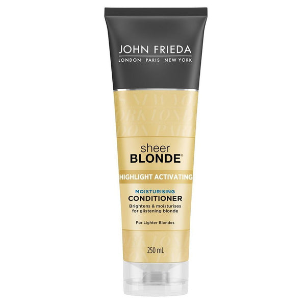 John Frieda Sheer Blonde Highlight Activating Moisturising Conditioner 250mL - Makeup Warehouse Online